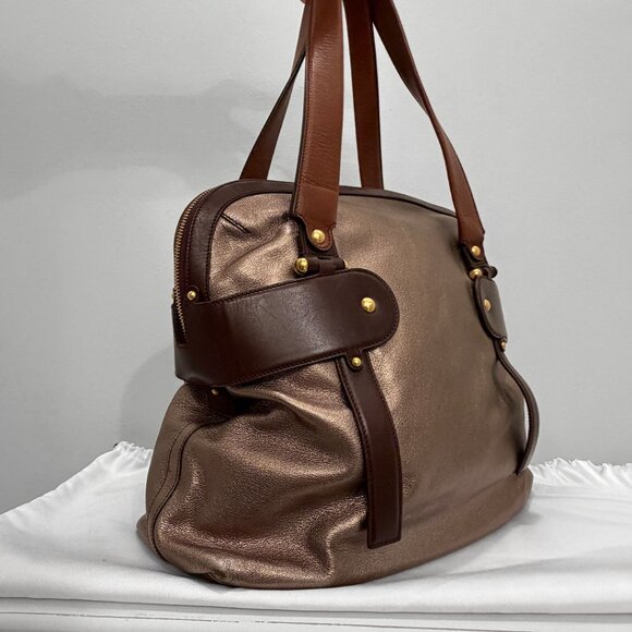 Salvatore Ferragamo Metallic Leather Shoulder Bag - Picture 3 of 8